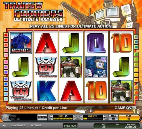 transformers ultimate payback igt Ultimate X Bonus Streak is an optional feature added to conventional multi-play video poker